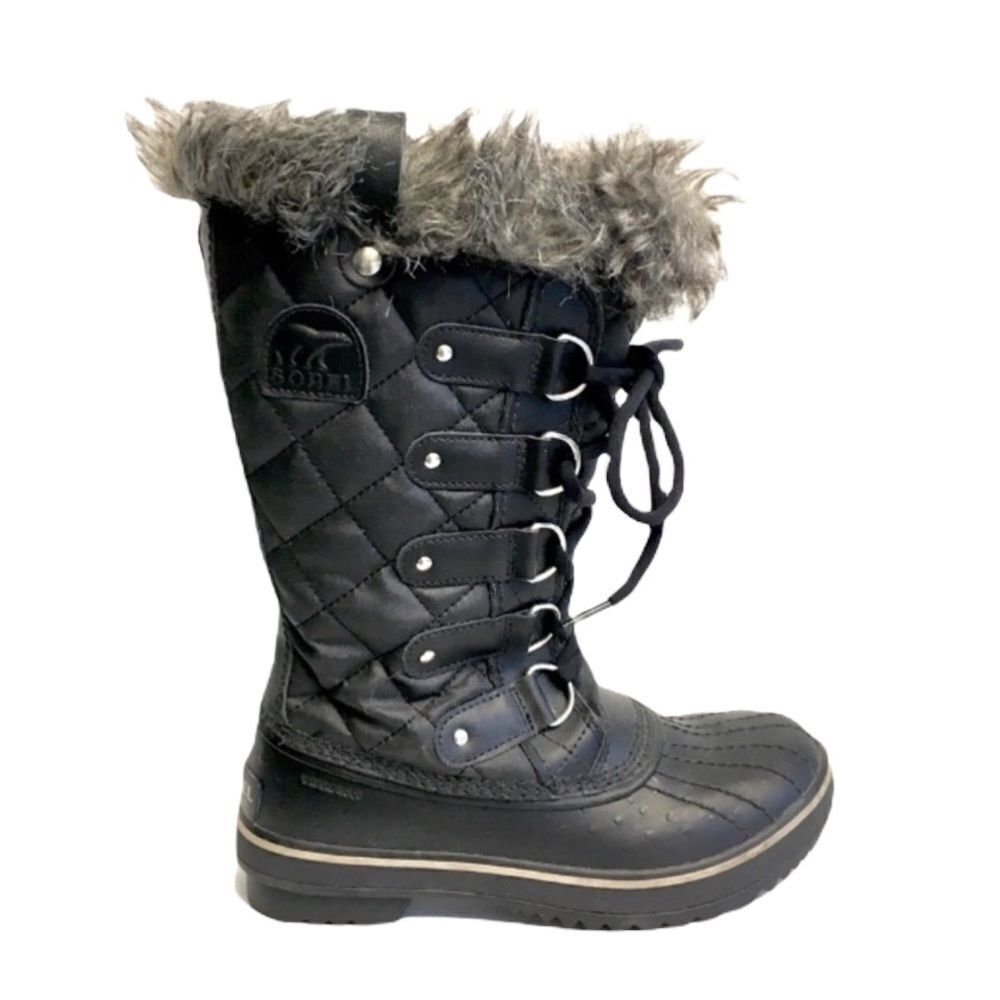 SOREL Women’s Tofino II Lace Up Waterproof Winter Snow Boot Black 5